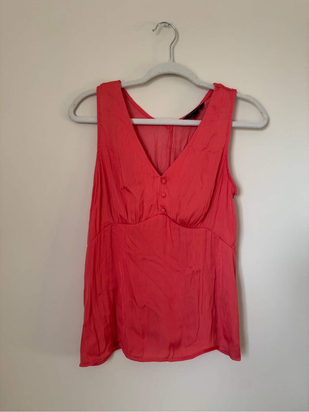 Banana Republic Coral Sleeveless V-Neck Camisole